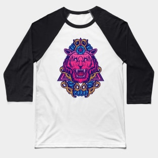 Neon Tiger Baseball T-Shirt